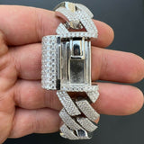 VVS1 Clarity Moissanite Diaamond Cuban Bracelet