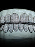 Moissanite Diamond Silver Tone Top & Bottom Teeth Custom Hip Hop Grills