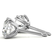Daily Wear Moissanite Round Cut Stud Earrings