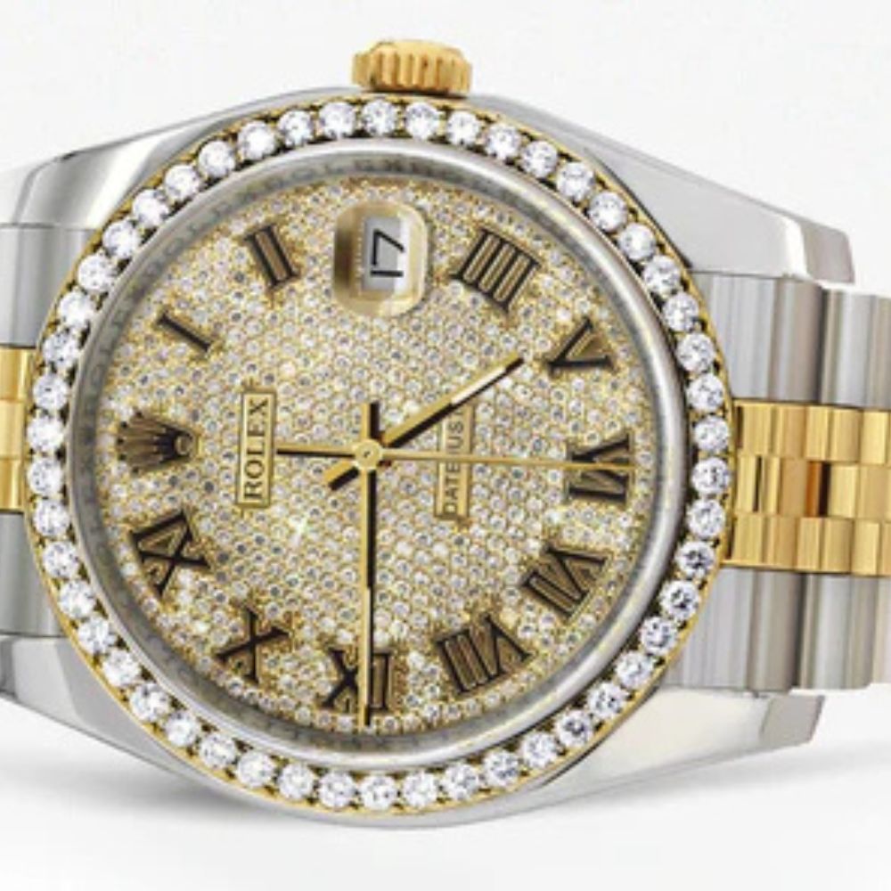 Date Just Moissanite Iced Out Luxury Fashion Watch