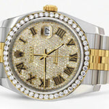 Date Just Moissanite Iced Out Luxury Fashion Watch