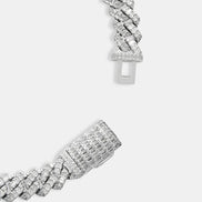 Baguette Cut Moissnaite Diamond Luxury Cuban Chain