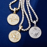 Customize Moissanite Diamond Zodiac Pendant Necklace