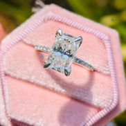 10K White Gold Lab Grown Diamond Wedding Ring