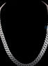 20mm D Color Moissnaite Full White Sterling Silver Cuban Linked Chain