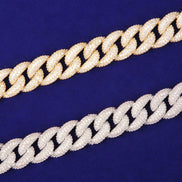 D Color Moissanite Diamond Hip Hop Cuban Chain
