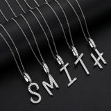 Customize Name Letter Moissanite Diamond Pendant