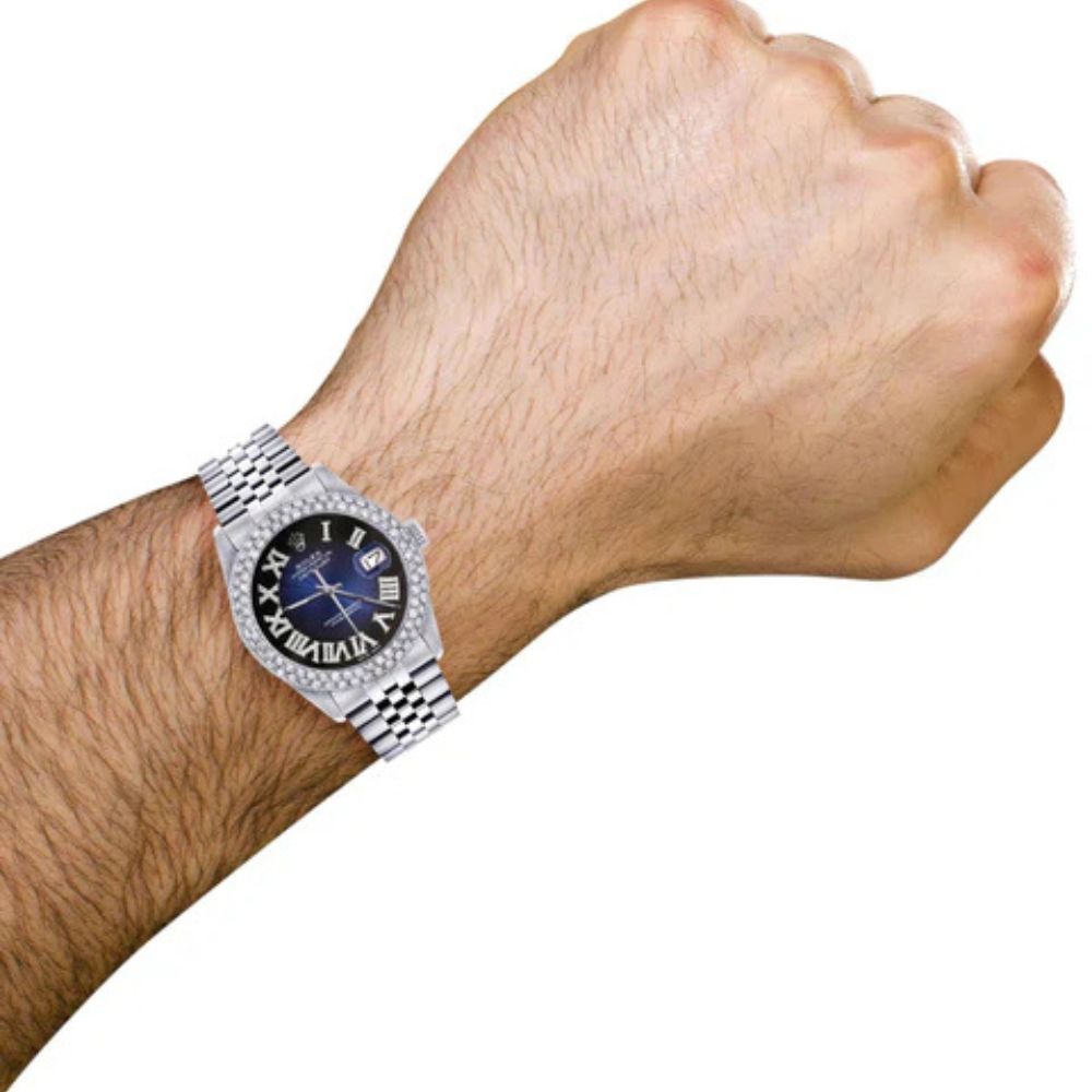 Blue Dial Jubilee Band Men's Automatic Watch