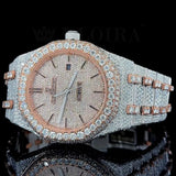Moissanite Diamond Dual Tone Handcrafted Luxury Watch