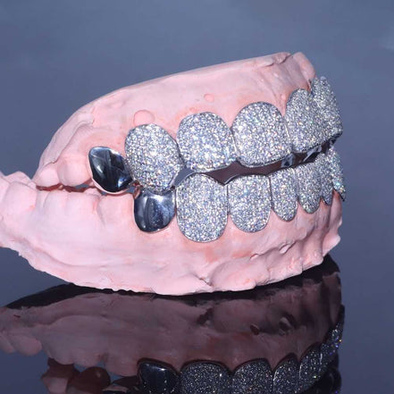 D Color Moissanite 8 On 8 Customize Hip Hop Grillz