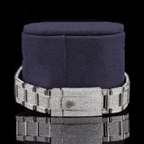 Roman Dial Fully Iced Out Moissanite Wrist Watch