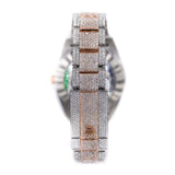 Arabic Dual Rose And White Tone Moissanite Luxury Watch