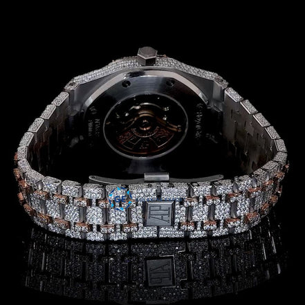Dual Tone Moissanite Watch Gift For Him