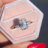 2 Carat Oval Cut Lab Grown Diamond Engagement Ring