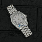 Day Date Iced Out Moissanite Full White Luxury Watch