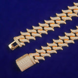 Cuban Link Iced Out Moissanite Chain For Men's
