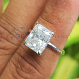 Radiant Cut Lab Grown Diamond Wedding Engagement Ring