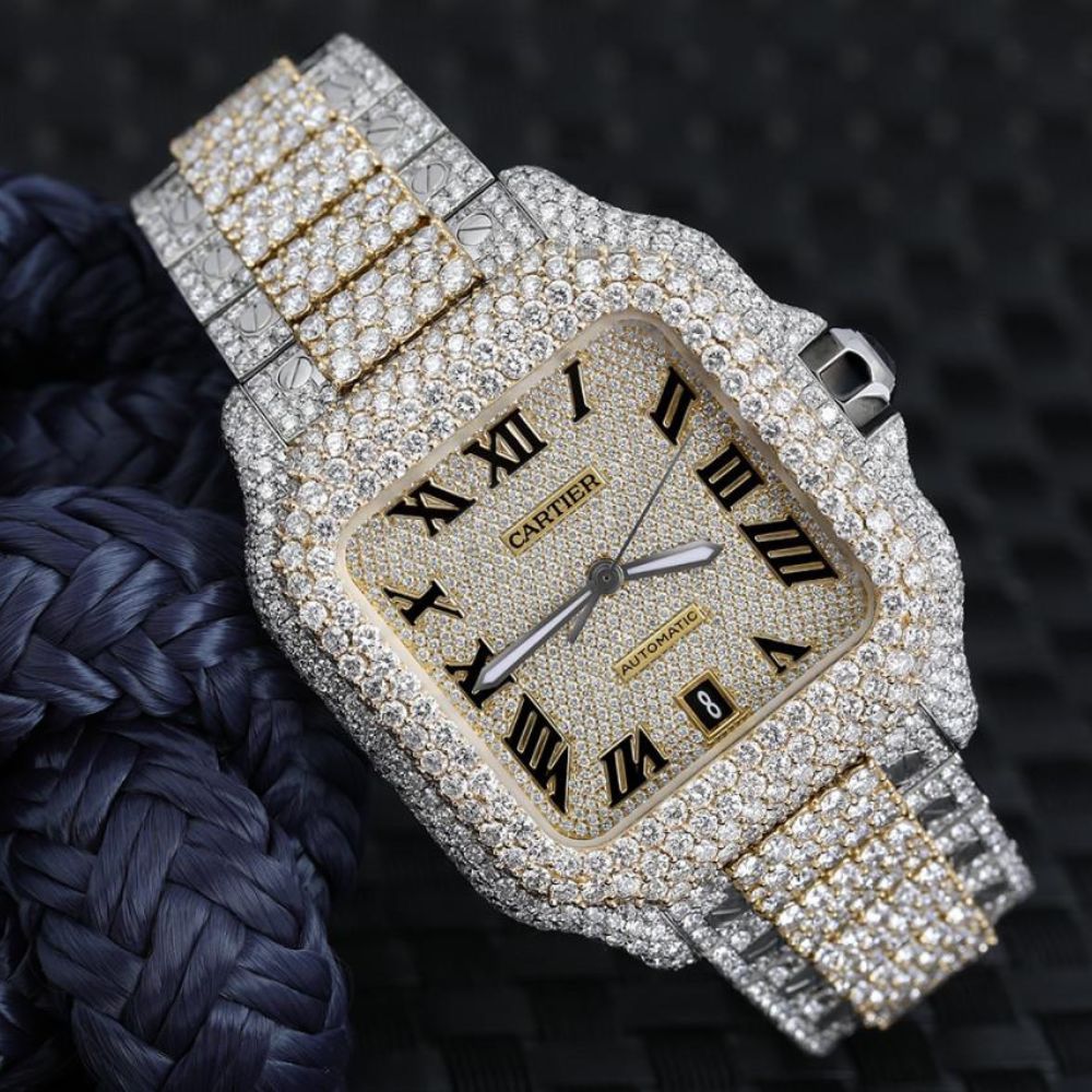 Automatic Dual Tone D Color Moissanite Watch