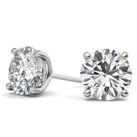 Sparkling Moissanite Round Cut Daily Wear Earrings