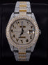 Elegant & Luxury Dual Tone Moissanite Men's Watch