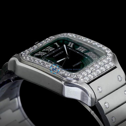 Green Dial Classic Luxury Wrist Watch