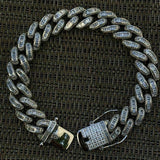 Moissanite Baguette Diamond Cuban Link Bracelet