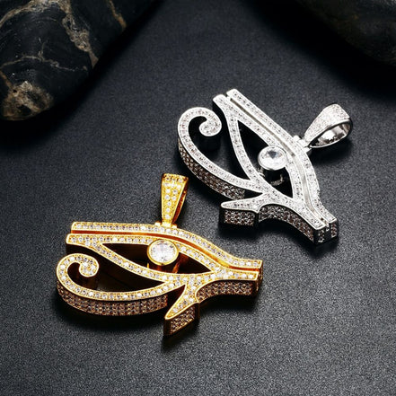 Eyes Of Horus Moissanite Diamond Men's Pendant