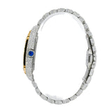 Skeleton Automatic Dual Tone Moissanite Fancy Watch