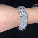 Crub Link Cuban Moissanite Bracelet