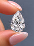 IGI Certified Pear Cut Lab Grown Diamond, Certified Diamond Stone