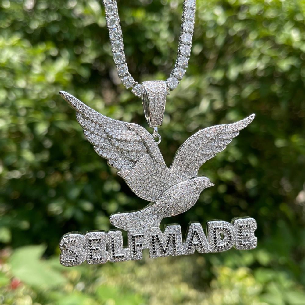 Self Made Iced Out Bling Bling Moissanite Pendant