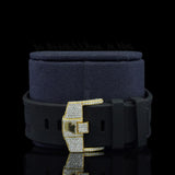Chrono Dial Colorless Moissanite Hip Hop Wrist Watch