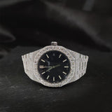 Black Dial Iced Out Moissanite Luxury Fashion Watch