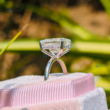 3.31CT Radiant Cut Lab Grown Diamond Engagement Ring