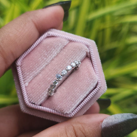 Half Eternity Round Cut Lab Grown Diamond Band