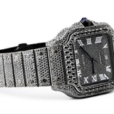Stylish Black Moissanite Diamond Luxury Hip Hop Watch