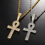 Hip Hop Key Cross Moissanite Diamond Men's Nacklace