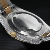 VVS1 Moissanite Dual Tone Datejust Wrist Watch