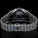 Fabulous Automatic Moissanite Round & Baguette Cut Luxury Watch