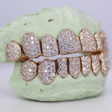 8 On 8 Round Cut Moissanite Customize Grillz