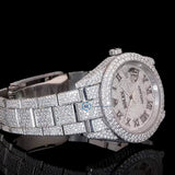 Full Iced Out Moissanite Date Just Stylish Wrist Watch For Men's