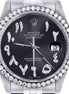 Black Arabic Jubilee Band Moissanite Watch Gift For Men's