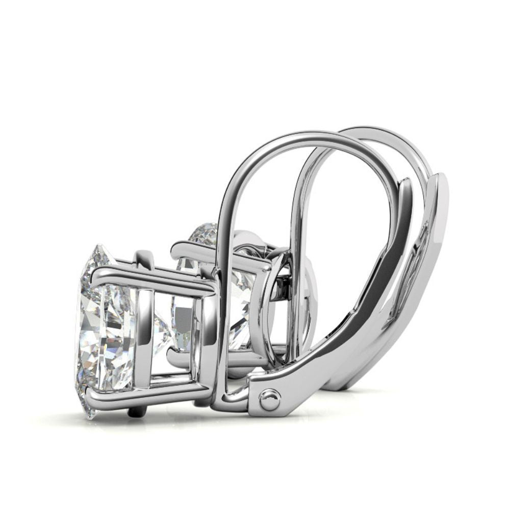Minimalist Oval Cut Moissanite Hoop Earrings