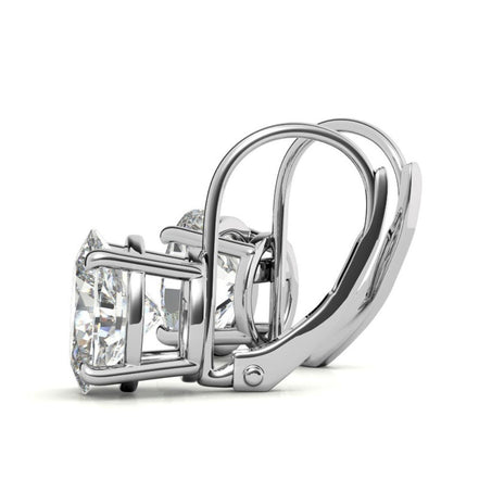 Minimalist Oval Cut Moissanite Hoop Earrings