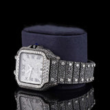 Moissanite Diamond Roman Dial Wrist Men's Watch