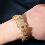 925 Sterling Silver Moissanite Iced Out Bracelet