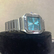 Sky Blue Color Dial Men's Wrist Watch