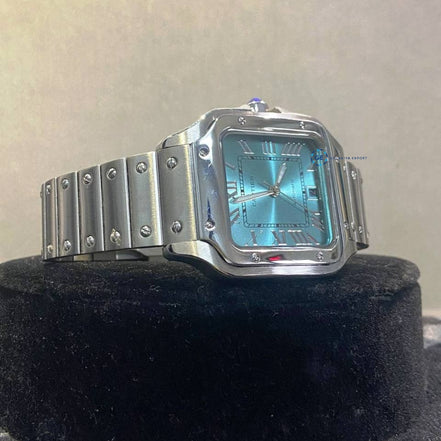 Sky Blue Color Dial Men's Wrist Watch