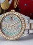 Stainless Steel Automatic Moissanite Watch