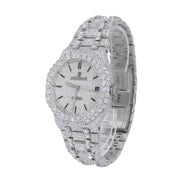 Stainless Steel Iced Out Moissanite Custom Watch